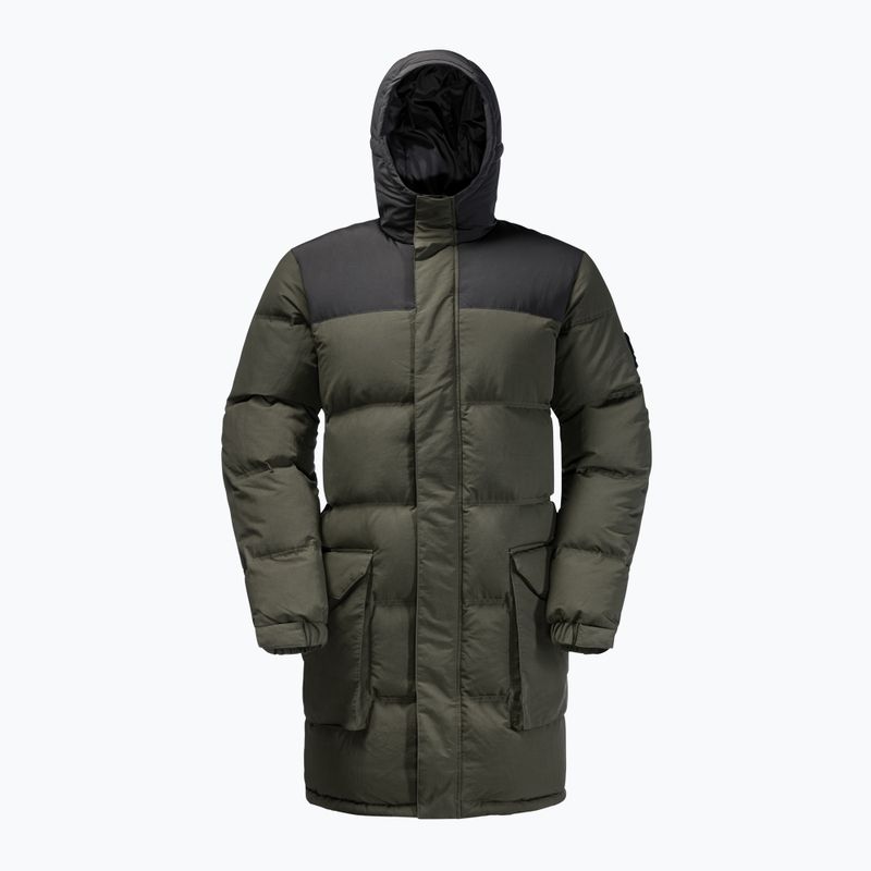Piumino Jack Wolfskin Alex Long da uomo verde antico 5