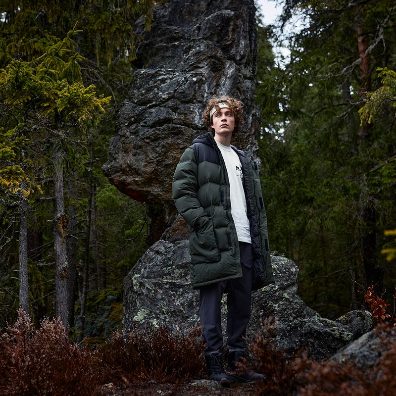 Piumino Jack Wolfskin Alex Long da uomo verde antico 6