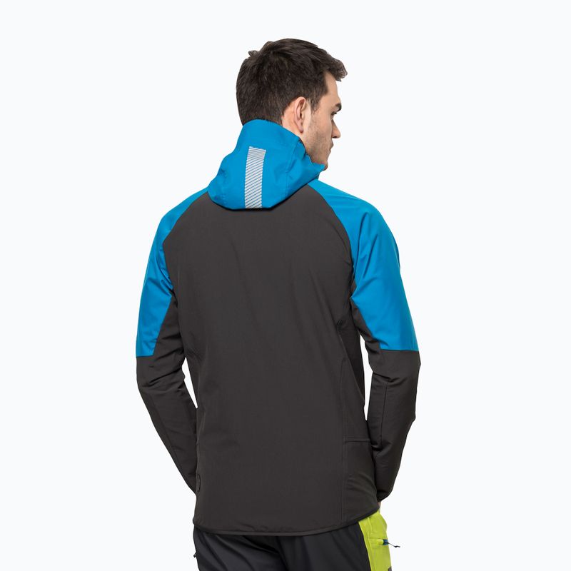 Jack Wolfskin giacca softshell da uomo Alpspitze Hoody blu pacifico 2