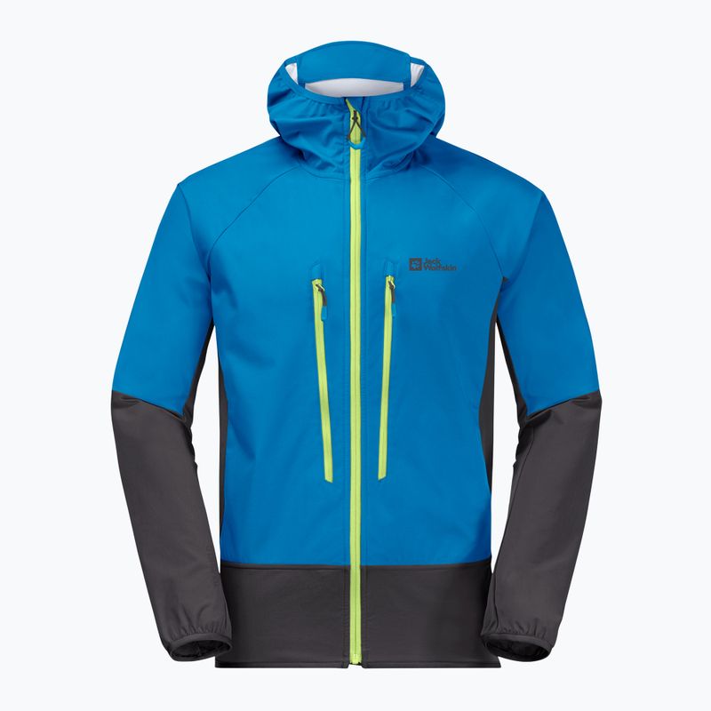 Jack Wolfskin giacca softshell da uomo Alpspitze Hoody blu pacifico 7