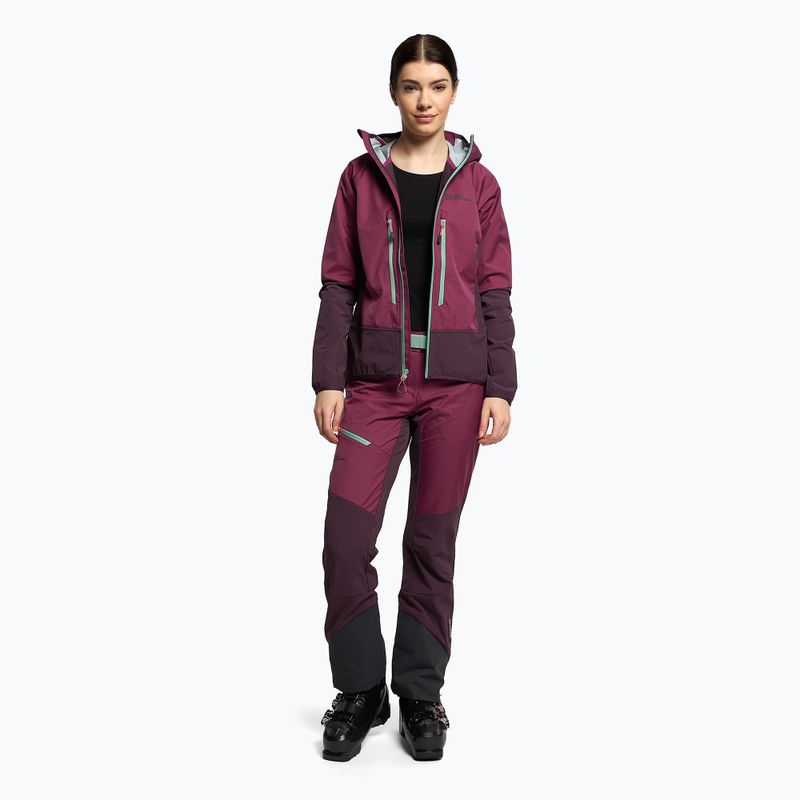 Jack Wolfskin giacca softshell da donna Alpspitze Hoody wild berry 2