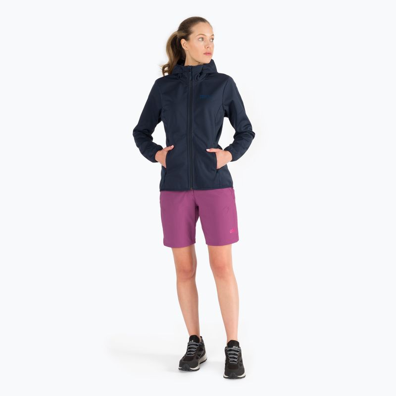 Jack Wolfskin giacca softshell da donna Windhain Hoody blu notte 2