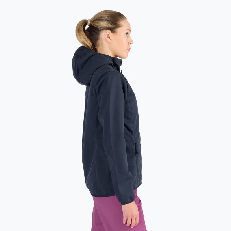 Jack Wolfskin giacca softshell da donna Windhain Hoody blu notte 3