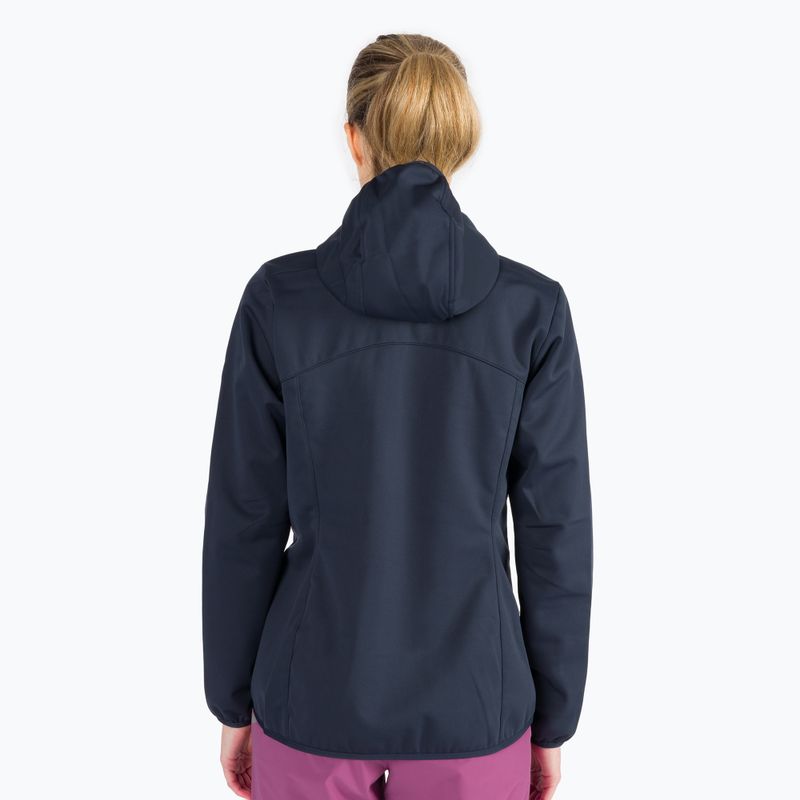 Jack Wolfskin giacca softshell da donna Windhain Hoody blu notte 4