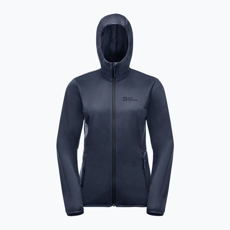 Jack Wolfskin giacca softshell da donna Windhain Hoody blu notte 10