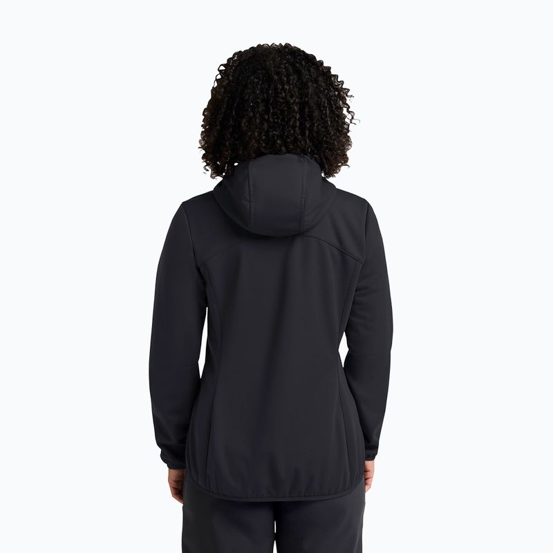 Giacca softshell donna Jack Wolfskin Windhain Hoody nera 3