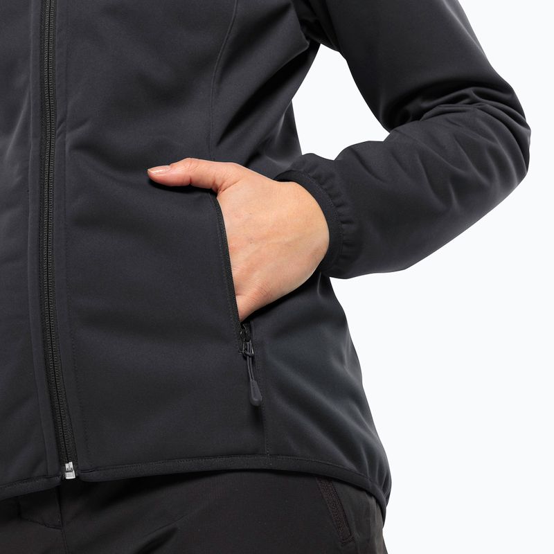 Giacca softshell donna Jack Wolfskin Windhain Hoody nera 5