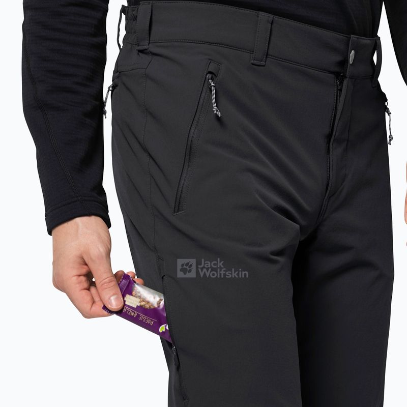 Pantaloni softshell da uomo Jack Wolfskin Activate XT nero 3