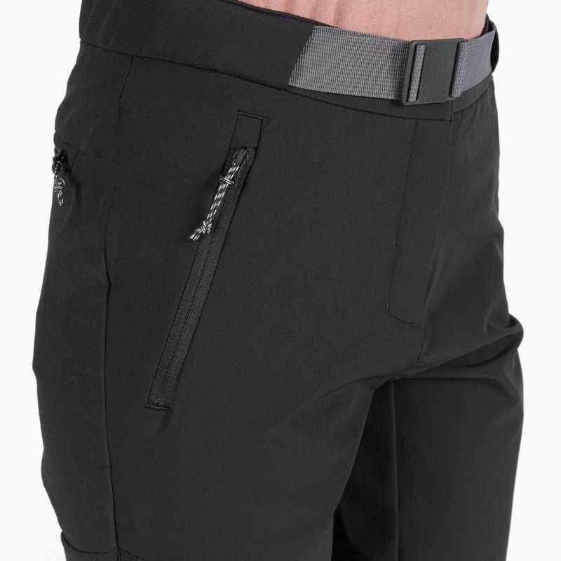 Pantaloni softshell Jack Wolfskin da donna Ziegspitz nero 6