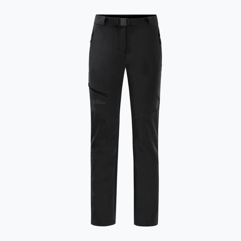 Pantaloni softshell Jack Wolfskin da donna Holdsteig nero 8