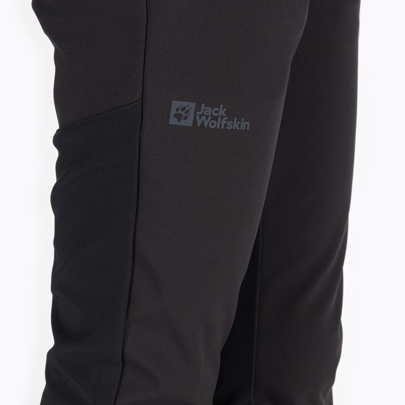 Pantaloni softshell da donna Jack Wolfskin Stollberg nero 7