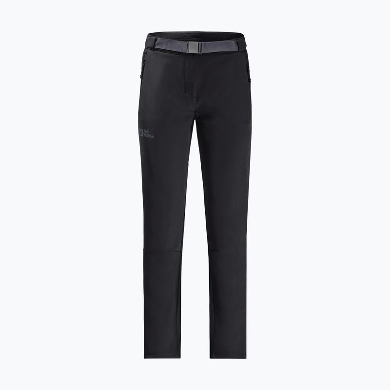 Pantaloni softshell da donna Jack Wolfskin Stollberg nero 8