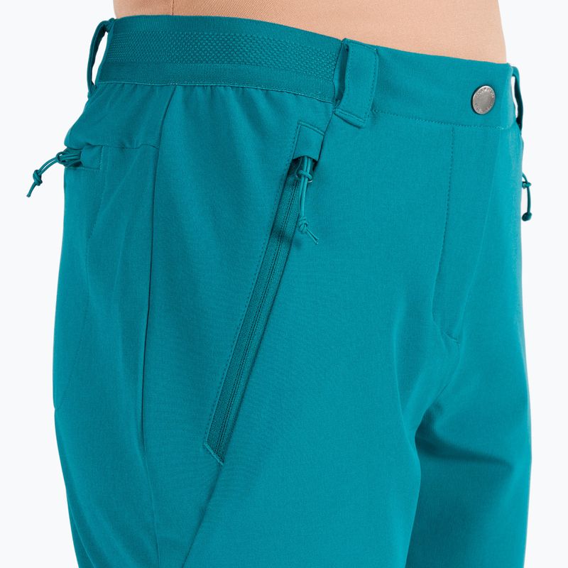 Pantaloni softshell Jack Wolfskin da donna Geigelstein blu corallo 6