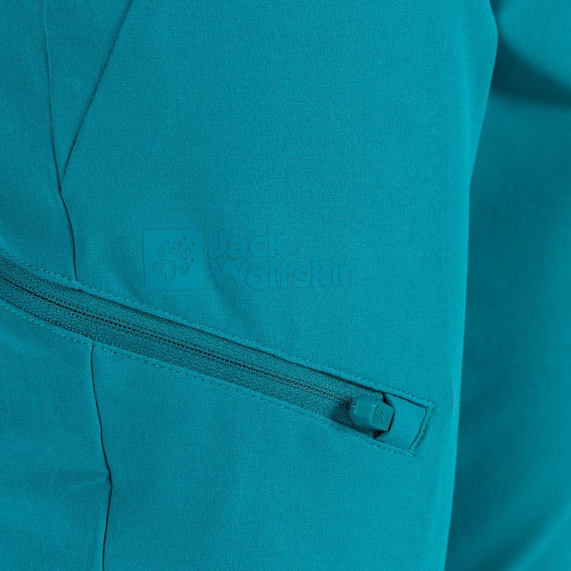 Pantaloni softshell Jack Wolfskin da donna Geigelstein blu corallo 7