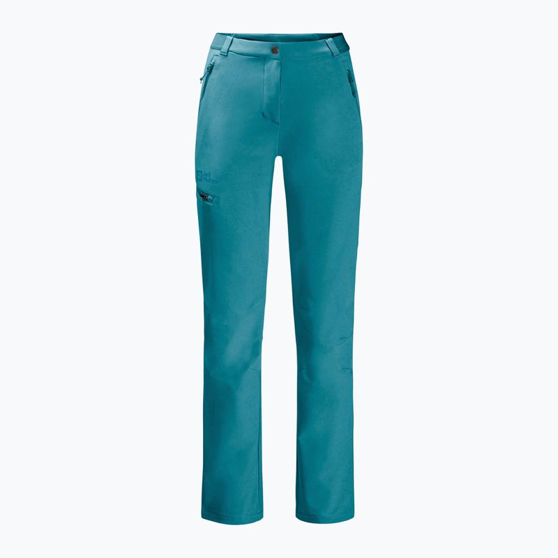 Pantaloni softshell Jack Wolfskin da donna Geigelstein blu corallo 8