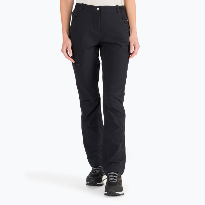 Pantaloni softshell Jack Wolfskin da donna Geigelstein nero