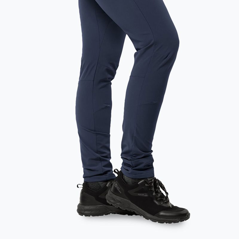 Pantaloni softshell Jack Wolfskin da donna Geigelstein Slim blu notte 6