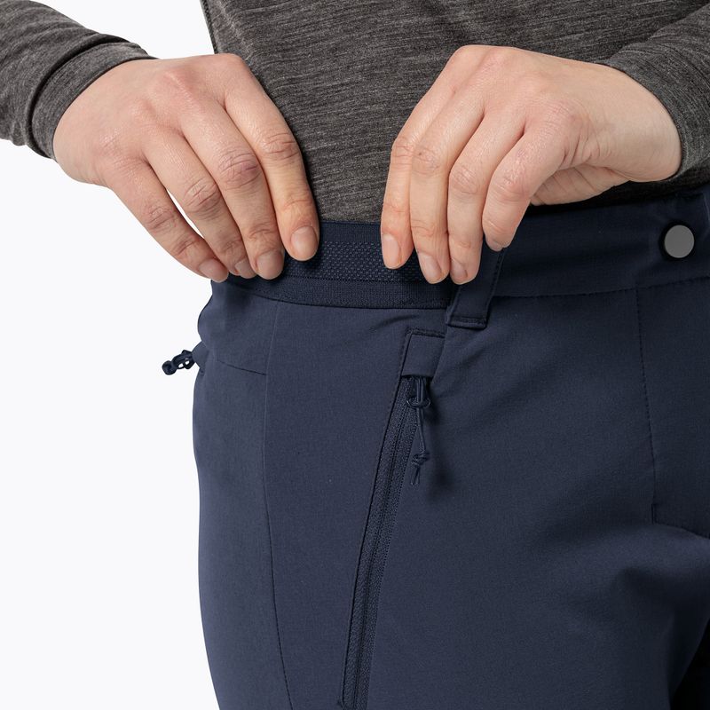 Pantaloni softshell Jack Wolfskin da donna Geigelstein Slim blu notte 5