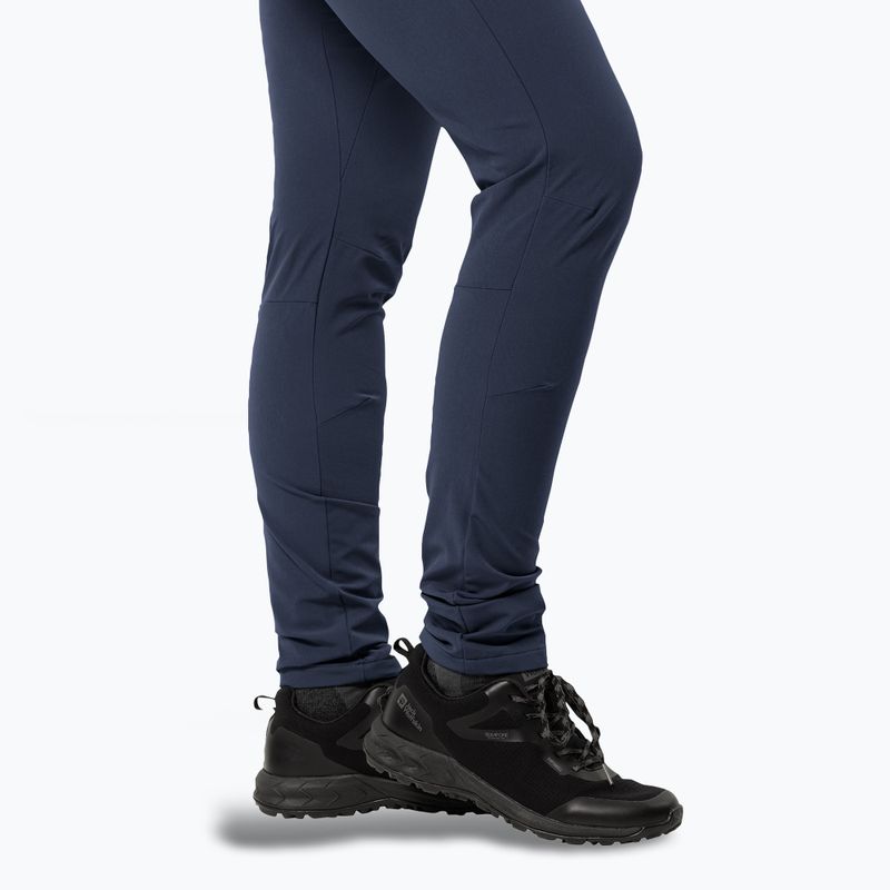 Pantaloni softshell Jack Wolfskin da donna Geigelstein Slim blu notte 6