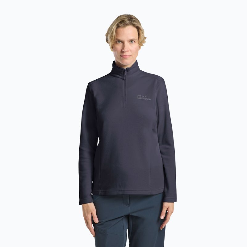 Felpa da trekking donna Jack Wolfskin Taunus Hz graphite