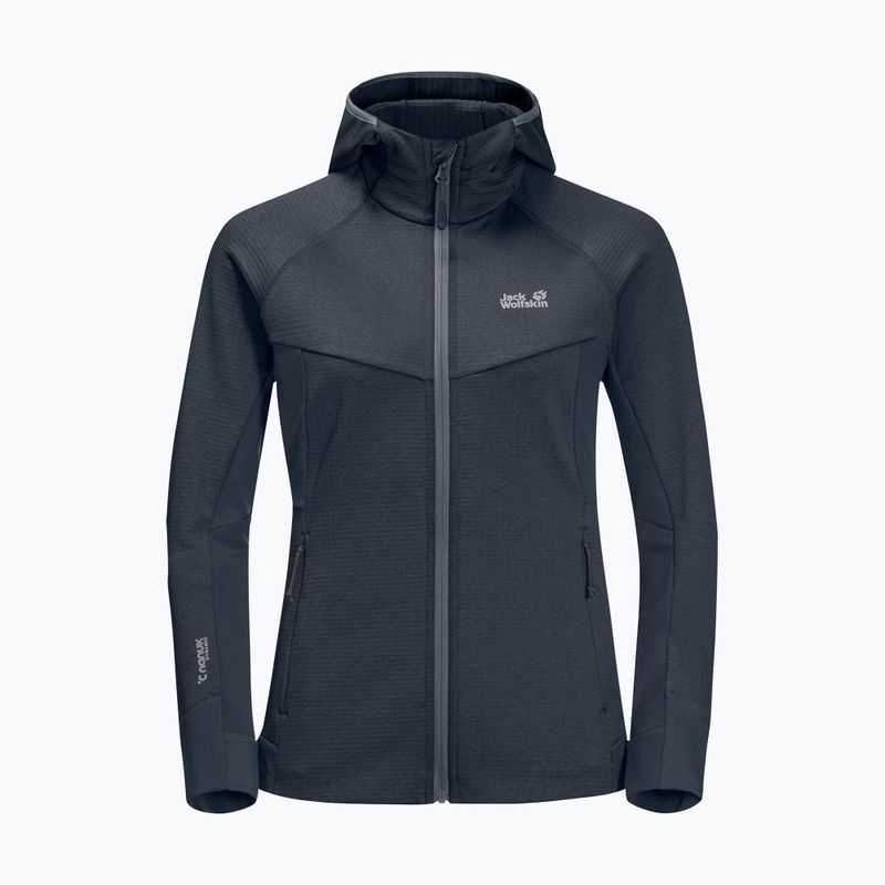 Giacca da trekking da donna Jack Wolfskin Hydro Grid Fleece grafite 1387 9