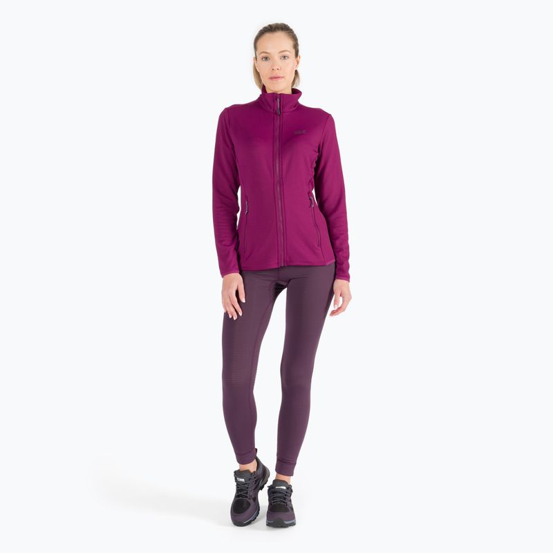 Jack Wolfskin giacca da trekking da donna Peak Grid Fleece wild berry 2