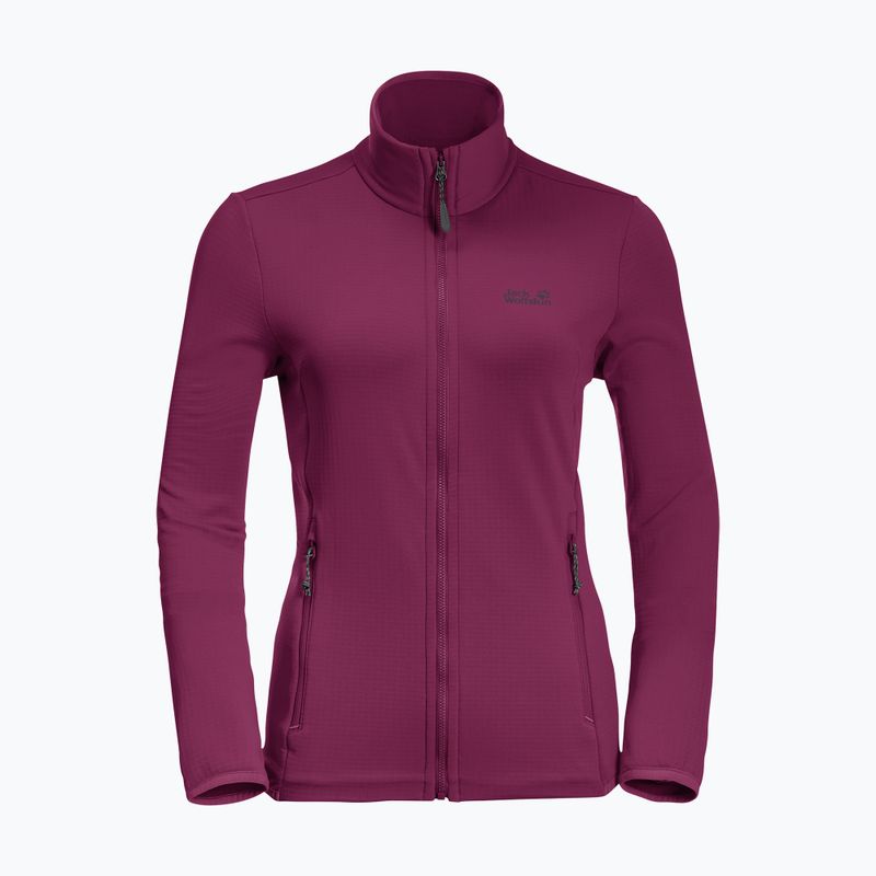 Jack Wolfskin giacca da trekking da donna Peak Grid Fleece wild berry 8