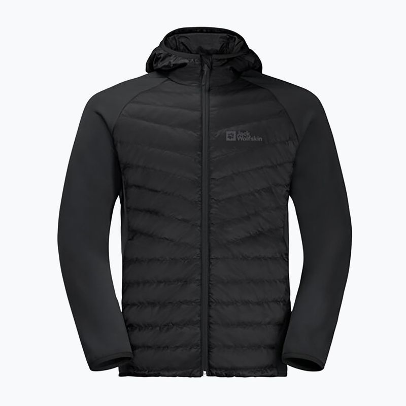 Giacca Jack Wolfskin Routeburn Pro Hybrid da uomo, nero 5