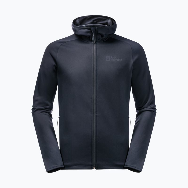 Jack Wolfskin giacca da trekking da uomo Baiselberg con cappuccio FZ blu notte 3