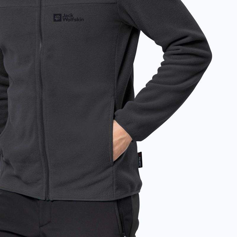 Giacca da trekking Jack Wolfskin da uomo Beilstein FZ nero 4