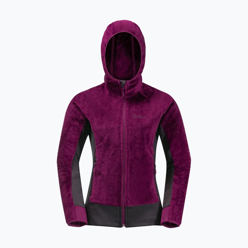 Jack Wolfskin giacca da trekking da donna Rotwand con cappuccio FZ wild berry 9