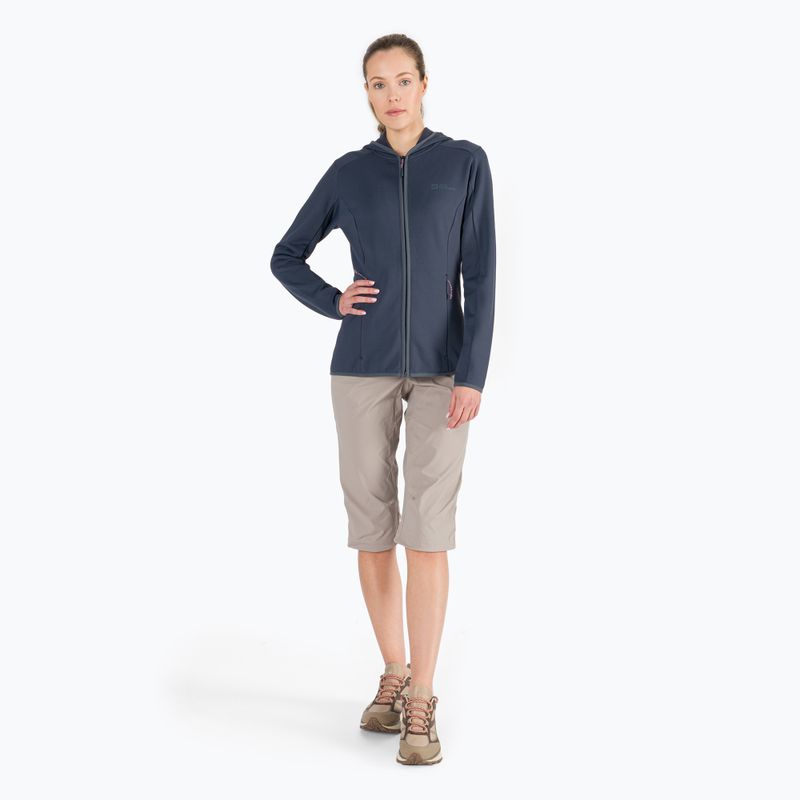 Jack Wolfskin giacca da trekking da donna Baiselberg con cappuccio FZ grafite 2