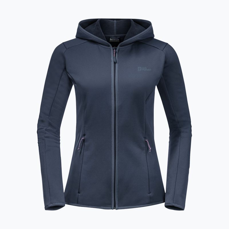 Jack Wolfskin giacca da trekking da donna Baiselberg con cappuccio FZ grafite 7