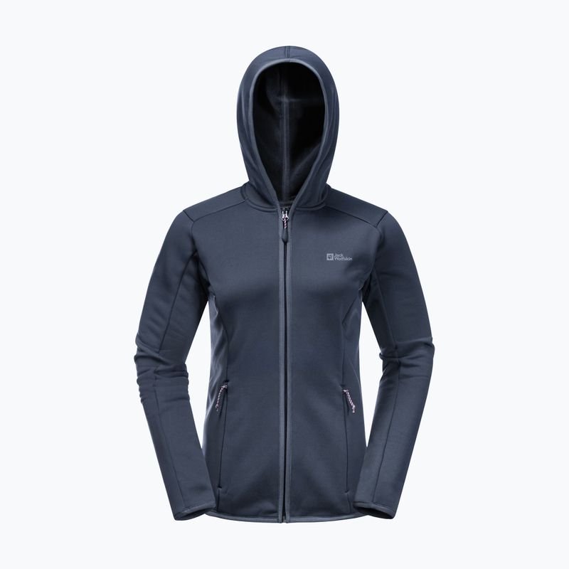 Jack Wolfskin giacca da trekking da donna Baiselberg con cappuccio FZ grafite 8