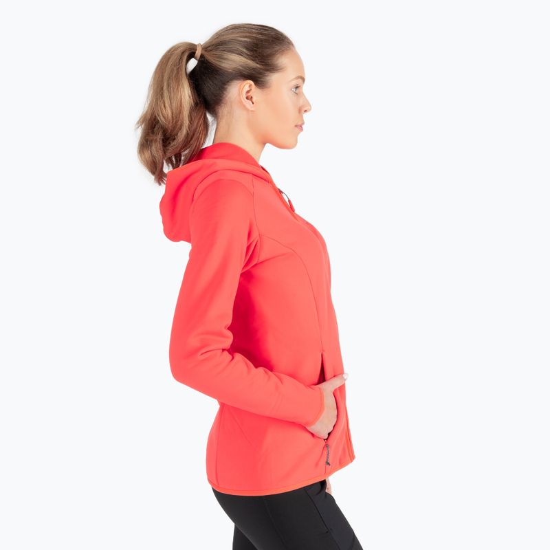 Jack Wolfskin giacca da trekking da donna Baiselberg con cappuccio FZ corallo caldo 3