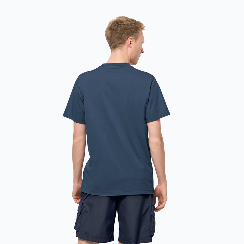 Jack Wolfskin t-shirt da trekking da uomo 365 blu tuono 2