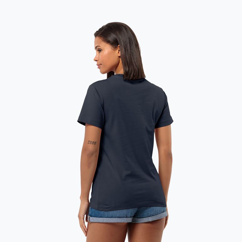 Jack Wolfskin T-shirt trekking donna Essential blu notte 2