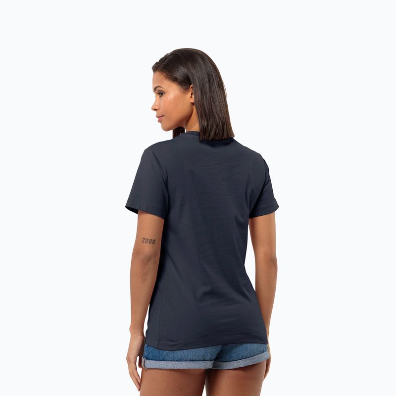 Jack Wolfskin T-shirt trekking donna Essential blu notte 2