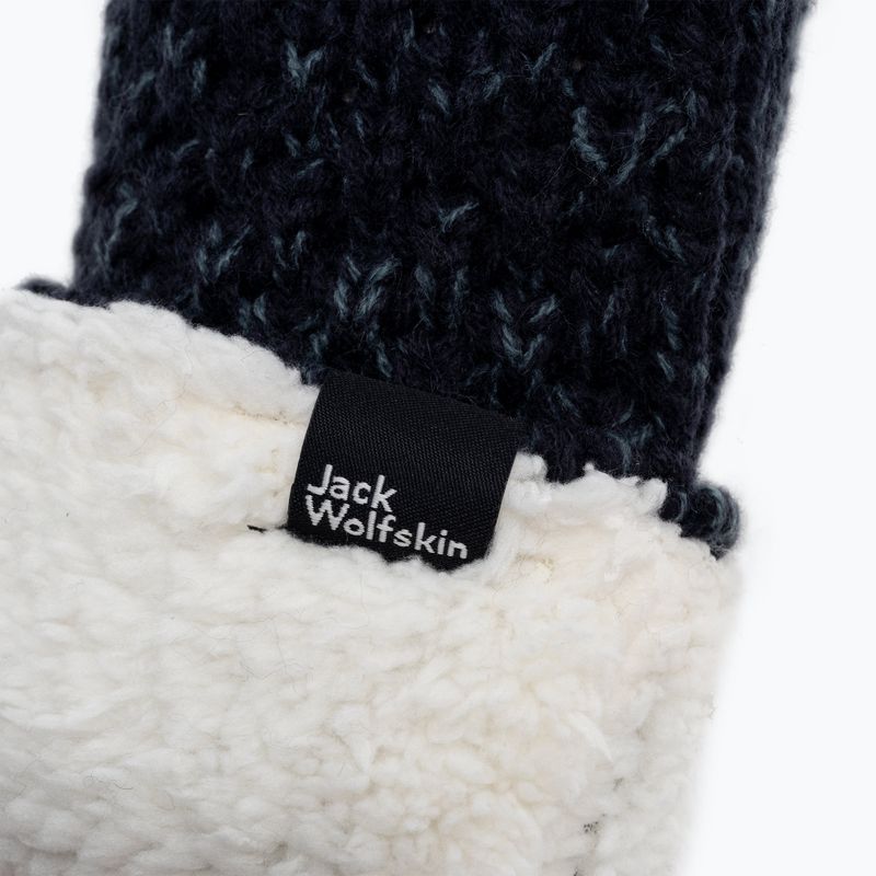 Guanti invernali Jack Wolfskin da donna Highloft Knit blu notte 4