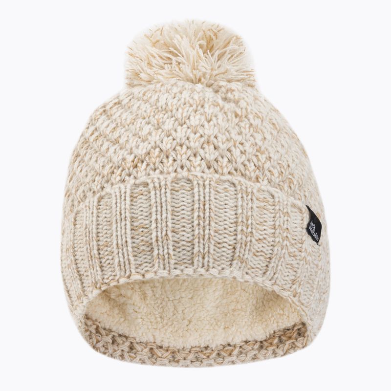 Berretto invernale da donna Jack Wolfskin Highloft Knit inverno perla 2