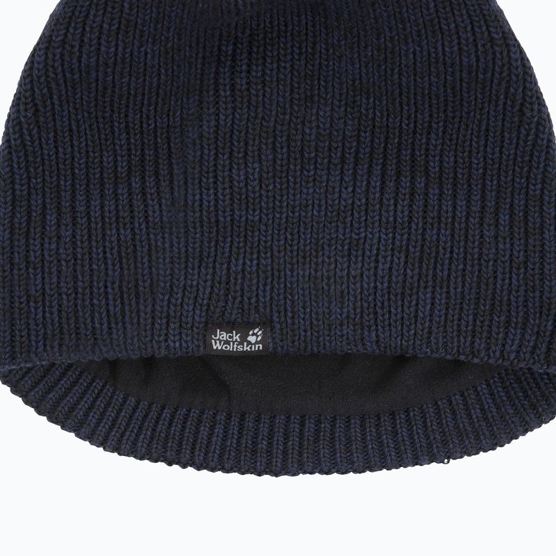Cappello invernale Jack Wolfskin Feldberg Beanie nero 3