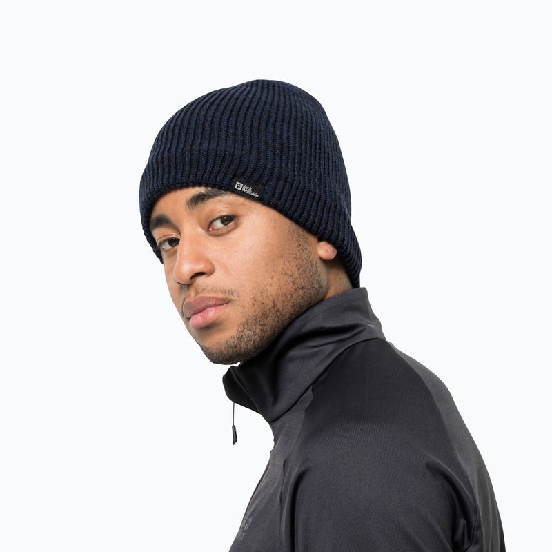 Cappello invernale Jack Wolfskin Feldberg Beanie nero 4