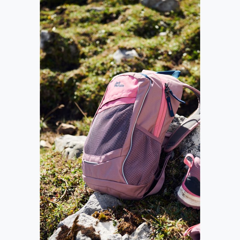 Jack Wolfskin Track Jack 10 l malva cenere zaino da trekking per bambini 5