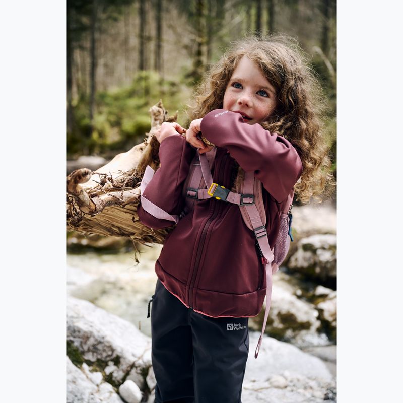 Jack Wolfskin Track Jack 10 l malva cenere zaino da trekking per bambini 8