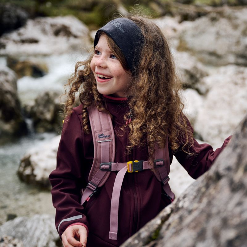 Jack Wolfskin Track Jack 10 l malva cenere zaino da trekking per bambini 9