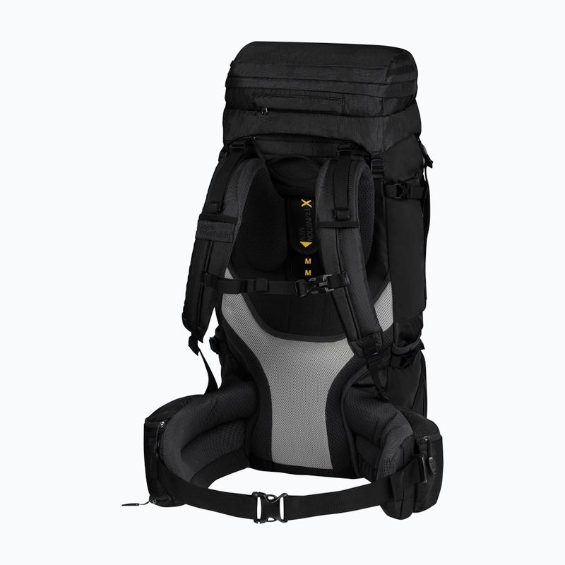 Zaino da trekking Jack Wolfskin da uomo Denali 65+10 l nero 2