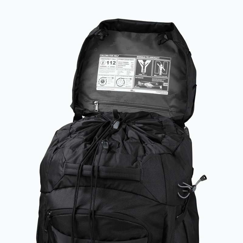 Zaino da trekking Jack Wolfskin da uomo Denali 65+10 l nero 6