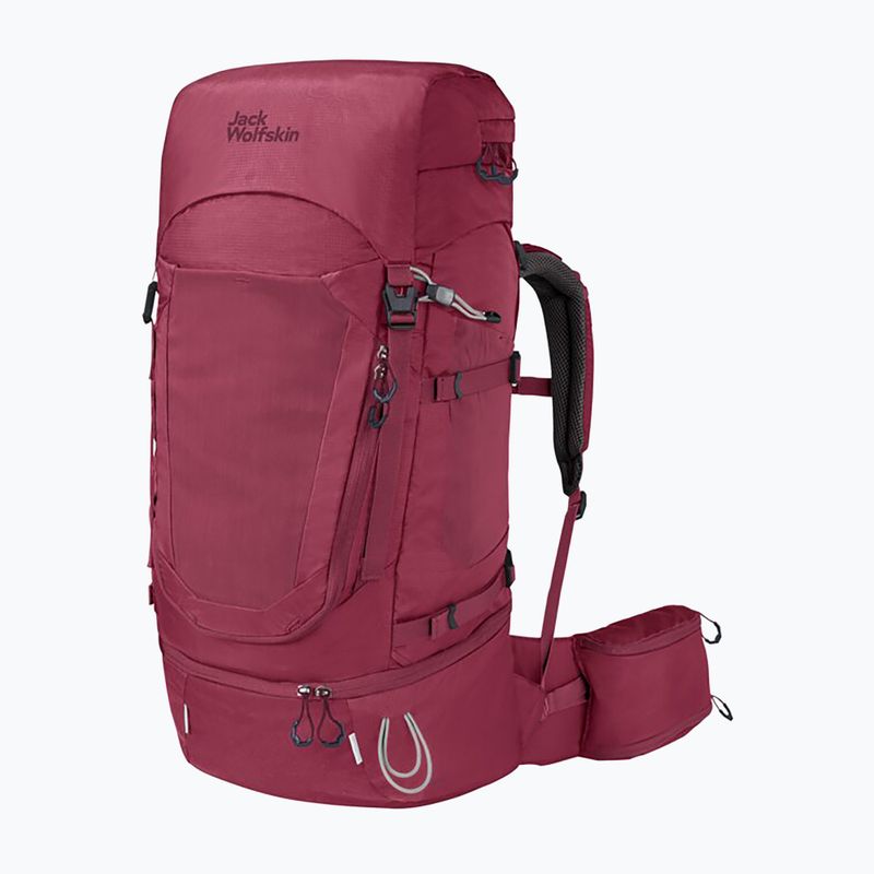 Jack Wolfskin zaino da trekking da donna Highland Trail 50 + 5 l rosso sangria
