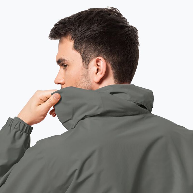 Giacca antipioggia Jack Wolfskin Stormy Point 2L verde geco da uomo 4