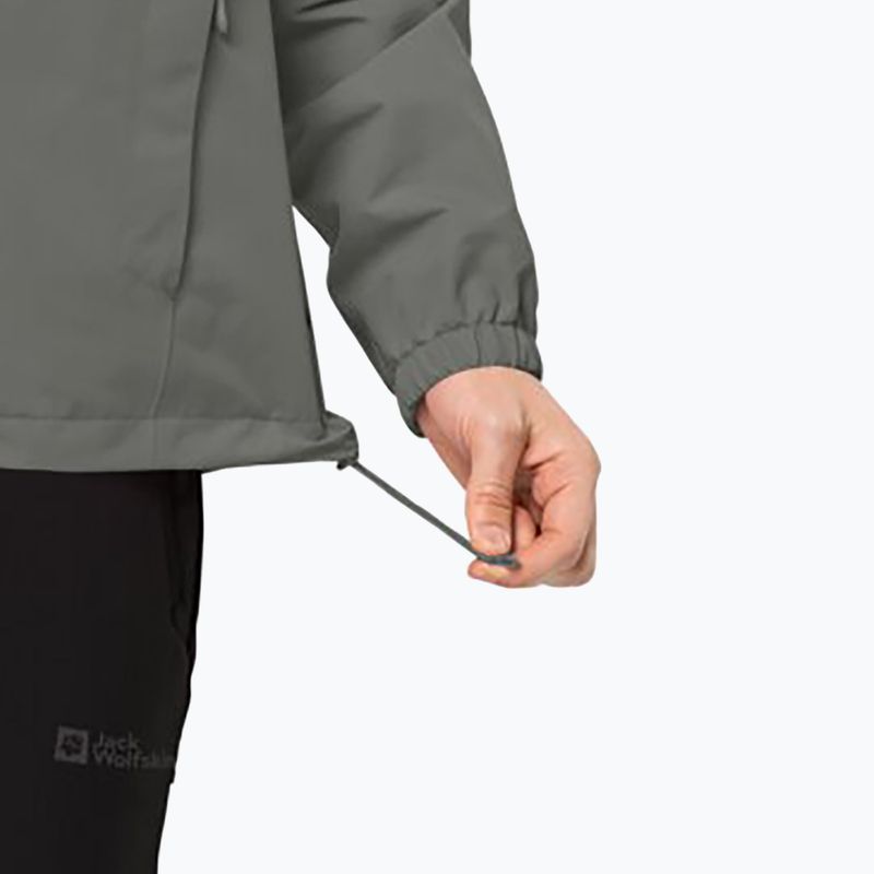 Giacca antipioggia Jack Wolfskin Stormy Point 2L verde geco da uomo 5